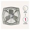 Venus Exair Exhaust Fan Grey 12 Inch 1 Piece