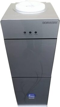 Sonashi SWD-54 Free Standing Water Dispenser w/ Stainless Steel, LED Light Indicator, Hot &amp; Cold Water   Water Cooler   Home Appliance