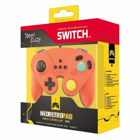 Steelplay Wired Retro Gaming Pad For Nintendo Switch Red