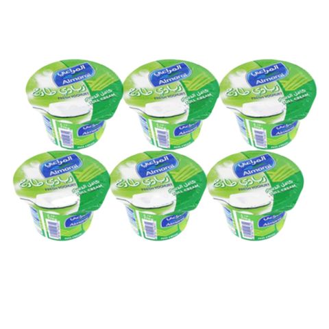 Almarai Plain Full Fat Yoghurt 170g Pack of 6