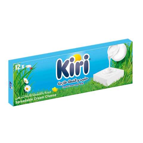 Kiri Spreadable Cream Cheese Squares 12 portions 200g