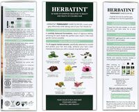 Herbatint Permanent Haircolor Gel, 1N Black, Alcohol Free, Vegan, 100% Grey Coverage - 4.56 Oz