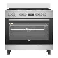 Beko Freestanding Gas Cooker - 60x90 cm - Stainless Steel Color - 15325-FX-NS
