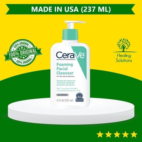 CeraVe, Foaming Facial Cleanser, 8 fl oz (237 ml)