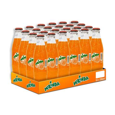 Buy Mirinda Orange SoftDrink 250ml x 24 Cans in Saudi Arabia