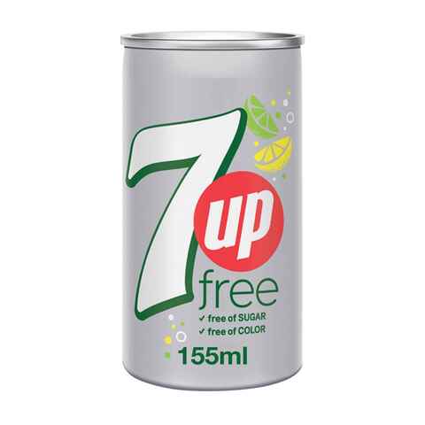 7UP Free  Carbonated Soft Drink  Mini Cans  155ml