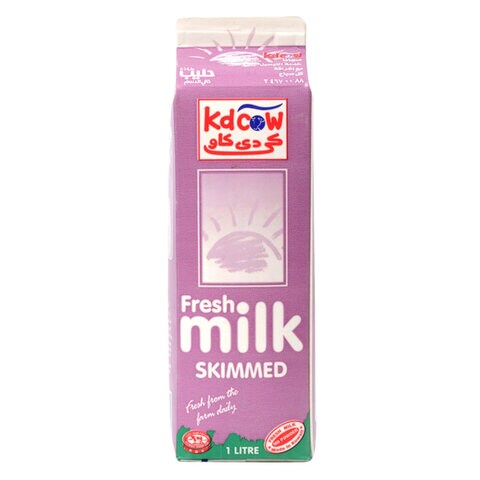 KD Cow Skimmed Fresh Milk 1L