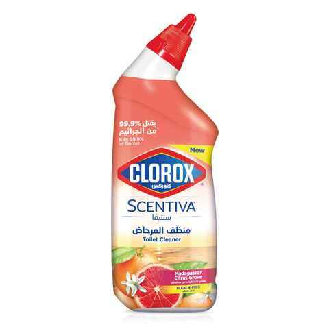 Clorox Scentiva Toilet cleaner 709ml Madagascar Citrus Grove Bleach Free Toilet Bowl Cleaner