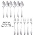 اشتري 12-piece Stainless Steel Cutlery Set Silver في الامارات