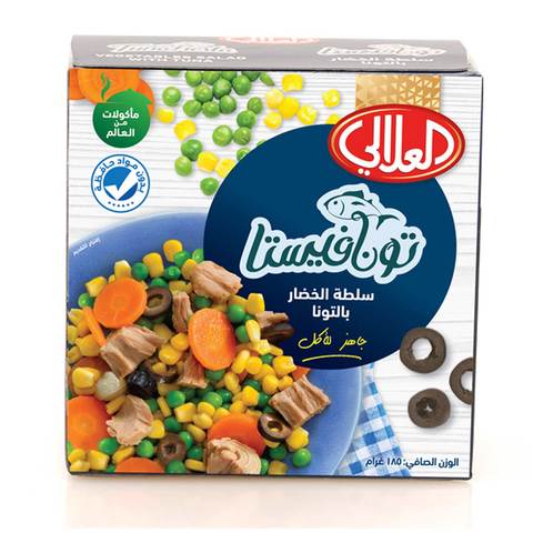 Al Alali Tunafiesta Ready To Eat Vegetables Salad With Tuna 185g