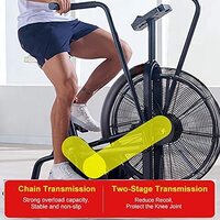 Sparnod Fitness Sab-09 Exercise Cycle And Air Bike With Air Resistance System For Cardio Training And Workout