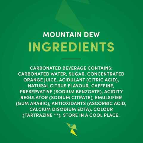 Mountain Dew  Carbonated Soft Drink  Mini Cans  155ml