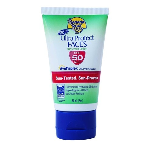 Banana Boat Ultra Protect Suncreen Lotion 90ml With Faces Suncreen Lotion 60ml