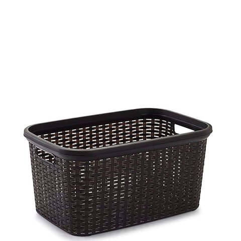 Buy Plastic Forte Rattan Laundry Basket 35L Wengue Online Shop