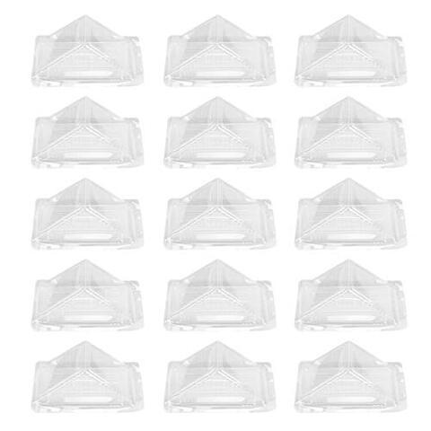 Generic 100Pcs Disposable Plastic Loaf Containers Plastic Sandwich Wedges Sandwich Packing Containers