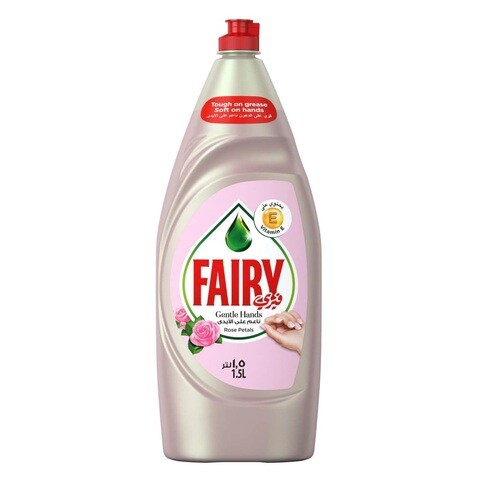 Fairy gentle Hands Rose Petals Dishwashing Liquid Soap 1.5L