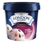 Buy London Dairy Premium Fruit And Cream Ice Cream 1L in Kuwait