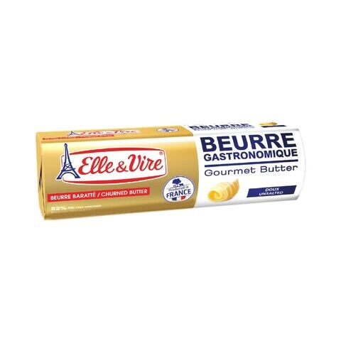 Elle&amp;Vire Butter Unsalted Roll 250 Gram