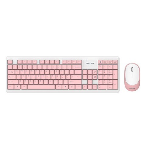 Philips Wireless Keyboard Mouse Combo C314 Pink