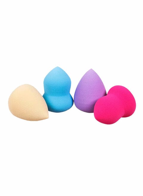 Buy Coco-Shop 4-Piece Makeup Blender Foundation Puff Sponges Multicolour 2.25 X 1.50 X 1.50Inch in UAE