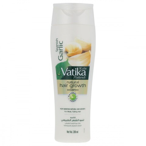 Vatika Naturals Natural Hair Growth Spanish Garlic Shampoo 200ml