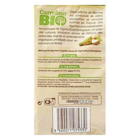 Carrefour Bio Julienne Mix Of Vegetables 600g