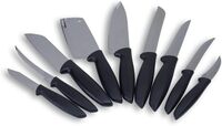 PAN Home Plenus 9-Piece Knife Set -Black