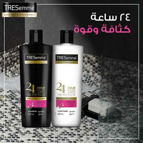 Buy Tresemme 24 Hour Volume And Body Shampoo For Fine Hair 400ml With  Conditioner White 400ml Online - Shop Beauty & Personal Care on Carrefour  UAE
