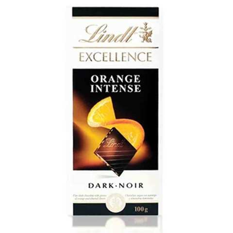 Lindt Excellence Dark Chocolate With Orange Intense 100 Gram