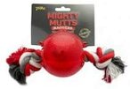 Buy Pet Shop Dragon Mart Dog Toy Pet Toy For Chewing Training Durable Mikki Mighty Mutts Large Ball With Rope in UAE