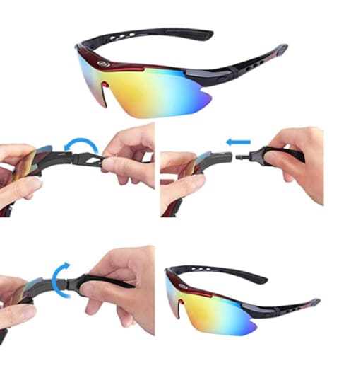 Buy Mens Sunglasses Sports Cycling Sunglasses Color Changing Polarized  Sunglasses UV Protection for Cycling Climbing Sports Driving with Bag  Online - Shop Fashion, Accessories & Luggage on Carrefour UAE