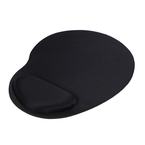 KKmoon - Mouse Pad Comfortable Mouse Mat with Wrist Rest Support for PC Laptop(Black)