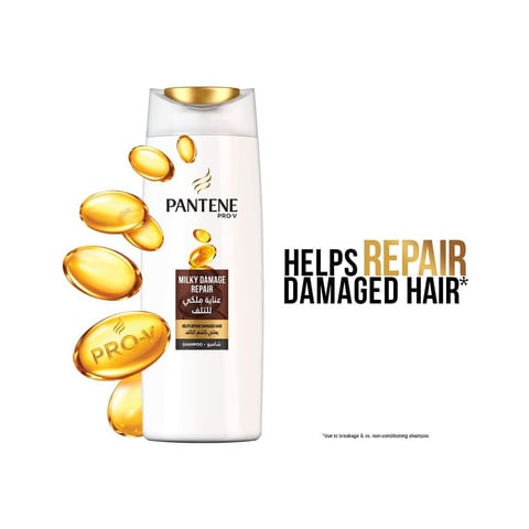 Pantene Pro-V Shampoo, Milky Damage Repair - 400 ml