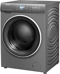 Hisense 12 Kg Front Load Washing Machine 1400 RPM Quick Wash Drum Clean LED Display, Silver, WFQY1214EVJMT Inverter