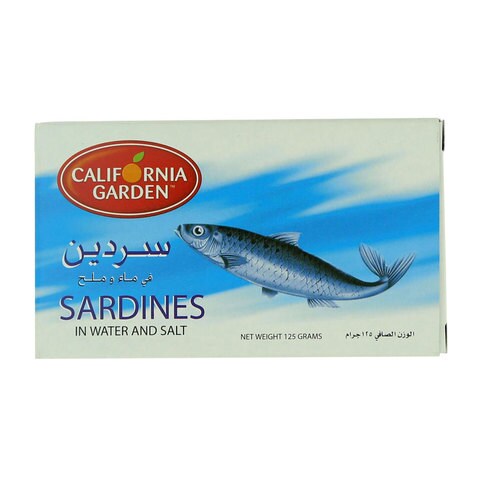 California Garden Sardines In Water And Salt 125g