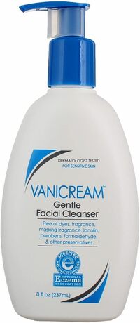 Vanicream Soap-Free Gentle Facial Cleanser For Sensitive Skin, 8Oz