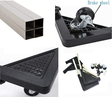 Extendable Appliance Rollers, Mobile Washing Machine Base, Fridge Stand Moving Cart for Washing Machines, Refrigerators &amp; Cabinets (M)
