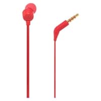JBL Tune 110 Headphones Wired In-Ear Deep And Powerful Pure Bass Sound Red