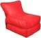 Deep Sleep Bean Bag Bed Chair Sofa Bed Leather Wallow Filp - Out Lounger Relaxing Bed Chair Relaxer Ideal For Hostels Hotel Hospitals (Red)