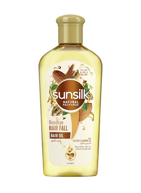 Sunsilk Oil Blooms Goodbye Hairfall Castor And Almond Hair Oil Gold 250ml
