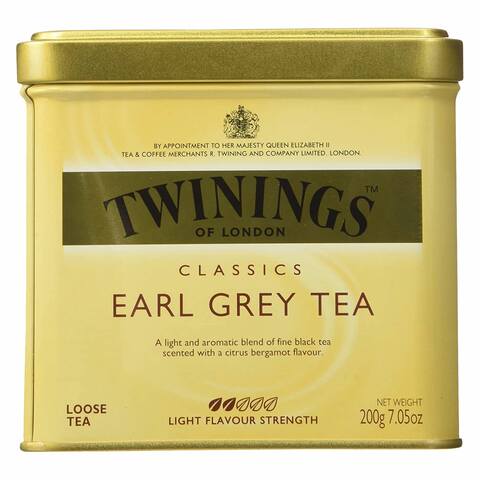 Twinings Earl Grey Tea, Traditional Luxury Loose Leaf Tea, Premium Blend of Fine Black Teas, 20