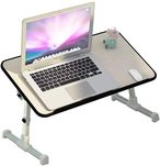 اشتري Lushh Adjustable Laptop Table, Portable Standing Bed Desk Foldable Sofa Breakfast Tray Notebook Stand Reading Holder في الامارات