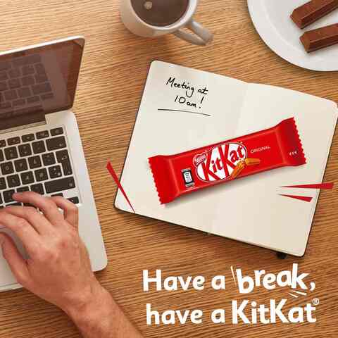 Nestle KitKat 2 Finger Milk Chocolate Wafer Bar 17.7g Pack of 12