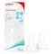Pigeon SofTouch Peristaltic Plus Silicone Teat 17339 Medium Clear 2 PCS