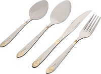 Royalford Royal Cutlery Set, 24 Pcs, Stainless Steel Spoon, RF10314, Cutlery Set For 6 People, Spoon, Knife And Fork Sets, Ideal For Home/ Party/ Restaurant, Mirror Polished, Dishwasher Safe