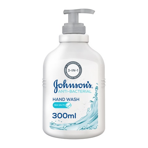جونسون سائل غسول لليدين مضاد للبكتيريا بملح البحر 300 مل