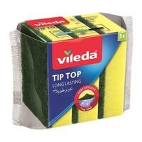 Vileda Set of 3 UltraFresh Microfibre Cloths with Anti-Bacterial Treatment,  Size 30 x 30 cm, Pack of 3