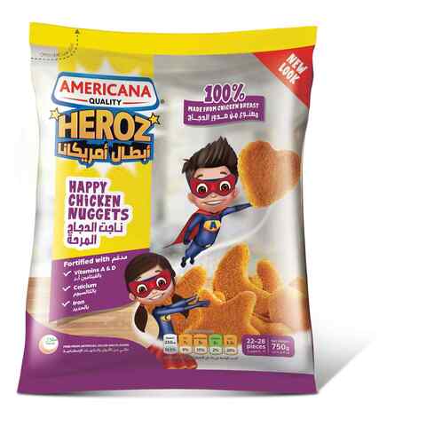 Americana Heroz Frozen Happy Chicken Nuggets 750g price in UAE ...