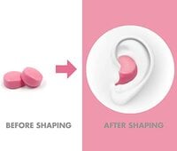 HASPRO [6-Pair Pack] Soft Silicone Earplugs for Sleeping, Swimming &amp; Bathing, Anti-Snoring, Noise Cancelling Reusable Earplugs. Adults &amp; Children (Pink)