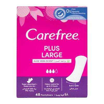 Buy Carefree Panty Liners Large 64pieces Online - Shop Beauty & Personal  Care on Carrefour Saudi Arabia